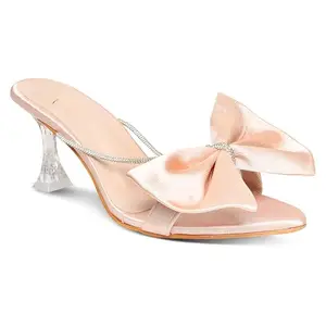 Looper Women's Bow Heel Sandal,Birthday heels,Cute heels,Black Heels for women,girls black heels