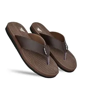DR STTEP Men's Stylish Brown Slippers – Comfortable, Anti-Skid, Lightweight Flip-Flops_8