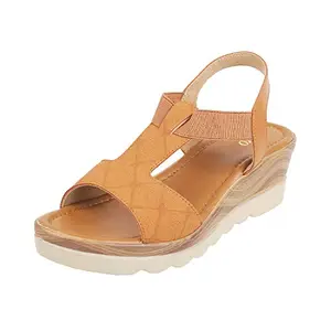 Metro Metro Women Synthetic Tan Sandals (33-964-23-40) Size (7 UK (40 EU))