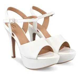 JM LOOKS Ankle Strap Stiletto Heel Sandals: Elegant Style with Comfort for Women