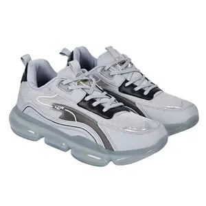 Lancer Mens PLATINUM-45LGR-DGR Light Grey Running Shoe
