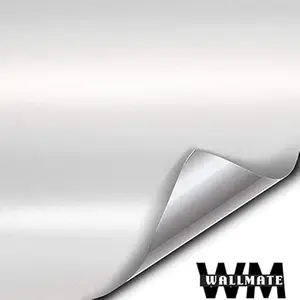WALLMATE Carbon & Matellic Wrap Sheet Roll Film Sticker Decal Waterproof Car Styling Wrap Auto Vehicle Accessories (24" x 60 Inches, Metallic Silver Wrap)