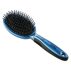 Flat Tiamo Blue Hairbrush for grooming and daily styling