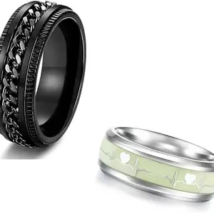 NEERAJYOTI SR25 Alloy Lightweight Finger Ring Set with Modern Design | Size 19