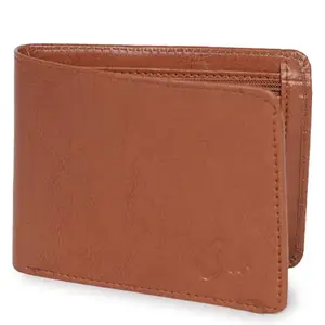 Classic World Men & Women Trendy Tan Artificial Leather Wallet (5 Card Slots) Flip 29tan_CW