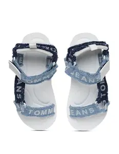 Tommy Hilfiger womens F23HWFW106 Blue Sandal - 4 UK (F23HWFW106)
