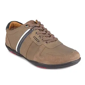 Red Chief Casual Derby Shoes for Men Olive