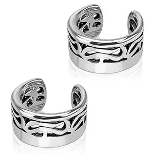 Via Mazzini Gothic Design Non Piercing Clip-On Ear Cuff Earrings For Women And Girls (ER0856) 1 Pair