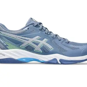 ASICS Mens Blade FF Denim Blue/Lime Burst Indoor Sport Shoe - 11 UK (1071A093.400)