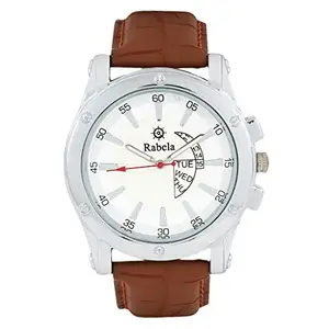 Rabela Analog White dial Men's Watch - MRPW014