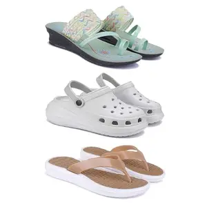 Women's Comfortable Sandal,Casual Lightweight Sandal for Everyday Wear | (Combo-3)-1954-OO5-1860-8-EURO-39