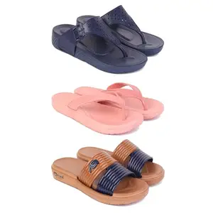 Women's Comfortable Sandal,Casual Lightweight Sandal for Everyday Wear | D_(COMBO-3)-1985-1979-1981-7-EURO-38