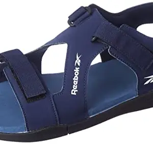 REEBOK Men Textile/Synthetic Ezra sandal Swim Sandal VECTOR NAVY/BLUE SLATE/WHITE UK-6