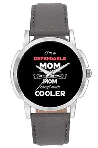 BIGOWL Wrist Watch for Men - I'm A Religious Mom, Just Like A Normal Mom Except Way Cooler | Gift for Religious - Analog Men's and Boy's Unique Quartz Leather Band Round Designer dial Watch