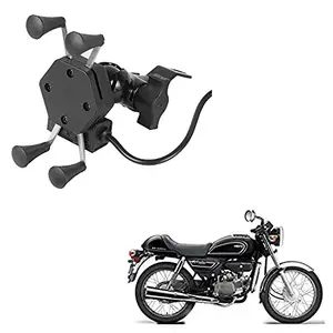 Auto Pearl -Waterproof Motorcycle Bikes Bicycle Handlebar Mount Holder Case(Upto 5.5 inches) for Cell Phone -MotoCorp Splendor Pro Classic