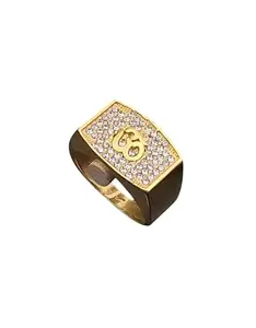 Stylish Men's Designer Ring Diamond Gold Ring For Men Ring/Gold Ring||JEWELRYRING-120-22