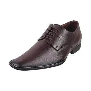 Metro Mens Leather Maron Lace-up Shoes (Size (6 UK (40 EU)) Maroon