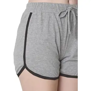 Women's Comfort-Fit Active Dolphin Shorts(Dolphin-Shorts_Grey_003_XL)