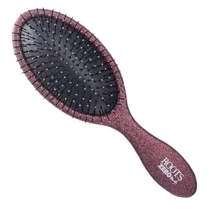 ROOTS Zero Tangle Oval Hair Brush | Rounded Tip Bristles | Damage-Free Detangling on Sensitive/Wet/Dry Hair | For Men & Women | Length - 8.7 Inch, Model No - RZTO-CG