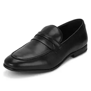 Red Tape Men's Black Slip-On Shoes-8
