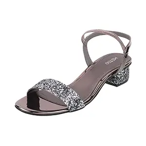 Metro Womens Synthetic Gun Metal Sandals (Size (3 UK (36 EU))