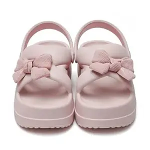 TrendStation Women Fashion Bow Detail Thick Sole Sandal