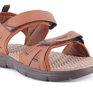 Sparx mens SS 584 | Latest, Daily Use, Stylish Floaters | Brown Sport Sandal - 9 UK (SS 584)