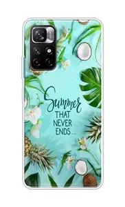 The Little Shop Designer Printed Soft Silicon Back Cover for Redmi Note 11T (Summer)