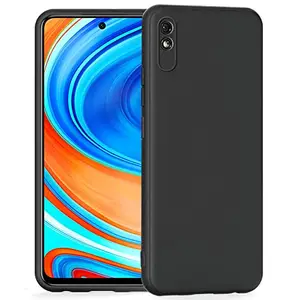 CSK Back Cover Redmi 9A Sport Scratch Proof | Flexible | Matte Finish | Soft Silicone Mobile Cover Redmi 9A Sport (Black)