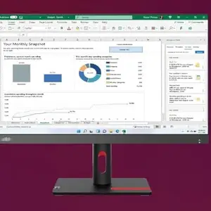 Lenovo ThinkVision S22i-30 21.5 inches FHD Monitor, 1920x1080 Resolution, IPS Panel, WLED Backlight, 75Hz Refresh, 6ms VRB, 250 nits Brightness, 1xHDMI, 1xVGA, 1xAudio Out, Eyesafe 2.0, Raven Black