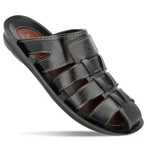 WALKAROO WG5306 Mens Sandals for dailywear and regular use for Indoor & Outdoor - Black