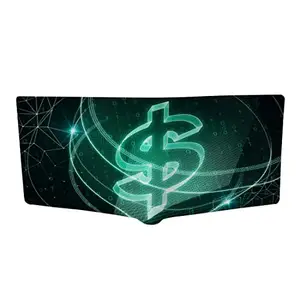 CRAFTSEVER Canvas Wallet for Men and Boys 6 Card Holder Wallet,bi fold Canvas Printed Genuine Wallet and Purse Card Holders for Men (Blue)