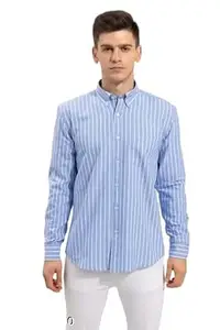 Mahima Ethnic Centre's Women's Cotton Blend Collared Solid Striped Patterned Regular Fit Full Sleeves Casual Shirt