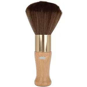 IAS Neck Duster Brush Cleaning Hair Shaving Brushes Styling Salon Tool With Wooden Handle