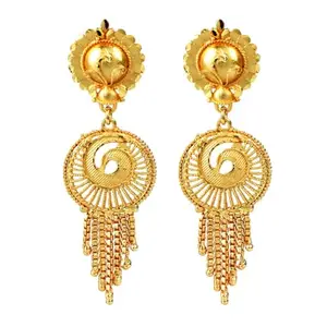 Efulgenz Round Peacock Tassel Dangling Earrings for Women