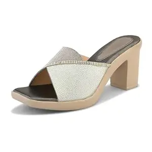 Centrino Women's Heel Sandals | Elegant High Heel Sandals for Ladies | Soft Cushioned Footbed for Enhanced Comfort | Stylish & Chic Design | Durable and Comfortable Fashion Sandals (9402)