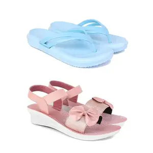 Women's Comfortable Sandal,Casual Lightweight Sandal for Everyday Wear | (COMBO-2)-1976-1968-5-EURO-36