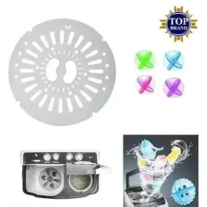Good Quality of 1 PCS Plastic (9.6 in/24.5 cm) Semi Automatic Washing Machine Spin Cap/Spin Cover & 4 PCS Washing Machine Ball Laundry Dryer Ball