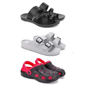 Men's Sandals | Lightweight Wear| Stylish & Easy to Wear For Men'S PCV-SAN-(COMBO-3)-3152-3114-3017-7