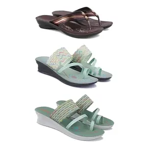 Women's Sandals | Lightweight Wear| Stylish & Easy to Wear For Women'S PCV-SAN(3-COMBO)-1955-1954-1948-8