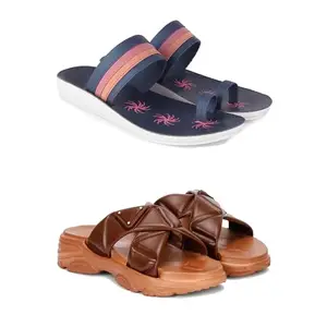 Women's Comfortable Sandal,Casual Lightweight Sandal for Everyday Wear | TP-(COMBO-2)-1991-1890-7-EURO-38