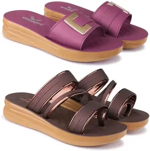 BERSACHE Extra Soft Classic Casual Flip Flops for Women with Regular wear | Ultra Soft & Flexibility Technology | HT-Flip Flop-6156-6161 Multicolor