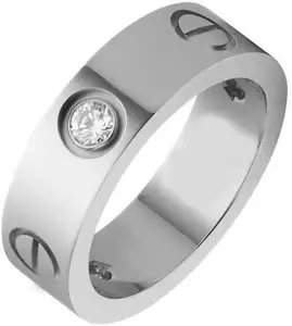 MYKI Celestially adorned Love 3 Diamond Ring For Women & Girls
