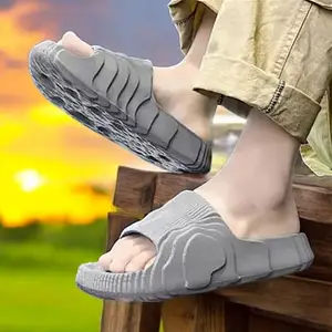 Pampy Angel Combo Pack of 2 Slipper/Flip Flops/Slides/Clogs/Sandals for Men,(Cl-900-Grey,Addi-M-Grey),6 (UK/India)