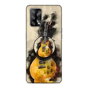 Screaming Ranngers Screaming Ranngers Designer Printed Hard Matt Finish Mobile Case Back Cover with Mobile Holder for Oppo F19 (Gitar/Music)