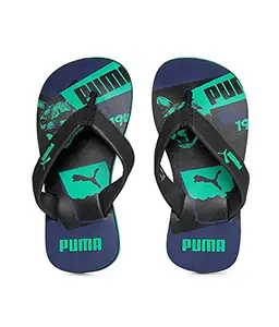 Puma Women's Stamp CT Ind. Blue, Vivid Green and Ombre Blue Flip-Flops and House Slippers - 4 UK/India (37 EU)