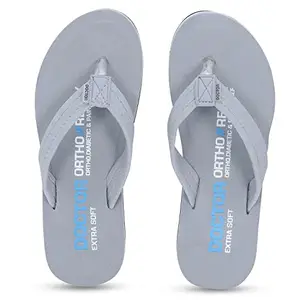DOCTOR EXTRA SOFT House Slipper for Women's | Pregnancy | Orthopaedic & Diabetic | Bounce Back Technology | Anti-Skid | Memory Foam Cushion | Slippers for Girls & Ladies Daily Use D-15-Grey-5