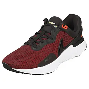 Nike Mens React Miler 3 Black/Black-Siren Red-Volt Running Shoe - 7 UK (DD0490-003)