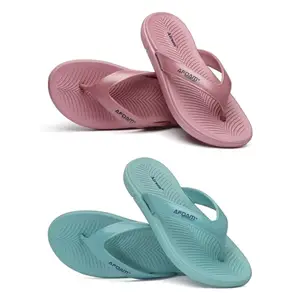 AIRSON COMBO-2-AL-6 Slipper for Women | Orthopedic, Diabetic, Pregnancy | Soft Doctor Anti-Skid Slipper for Women |Slides, Flip-Flops, Slippers, Chappals | For Ladies and Girls