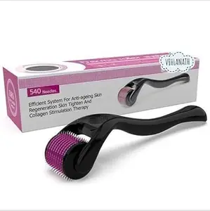 HARRY EMPIRE HAIR roller 0.5 mm With 540 Titanium Alloy Needles | Promotes Beard Growth & Reduces Acne Scars | Safe & Effective To Use